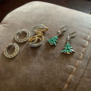 Christmas Holiday Earring Trio